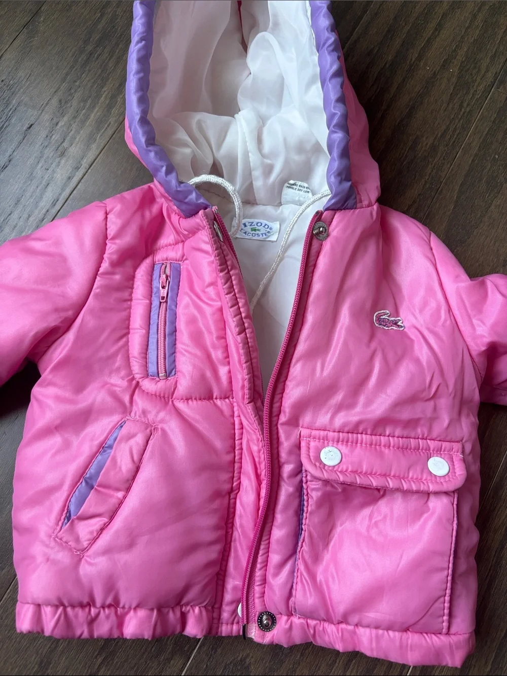Lacoste Izod vintage Girls' Puffer Jacket